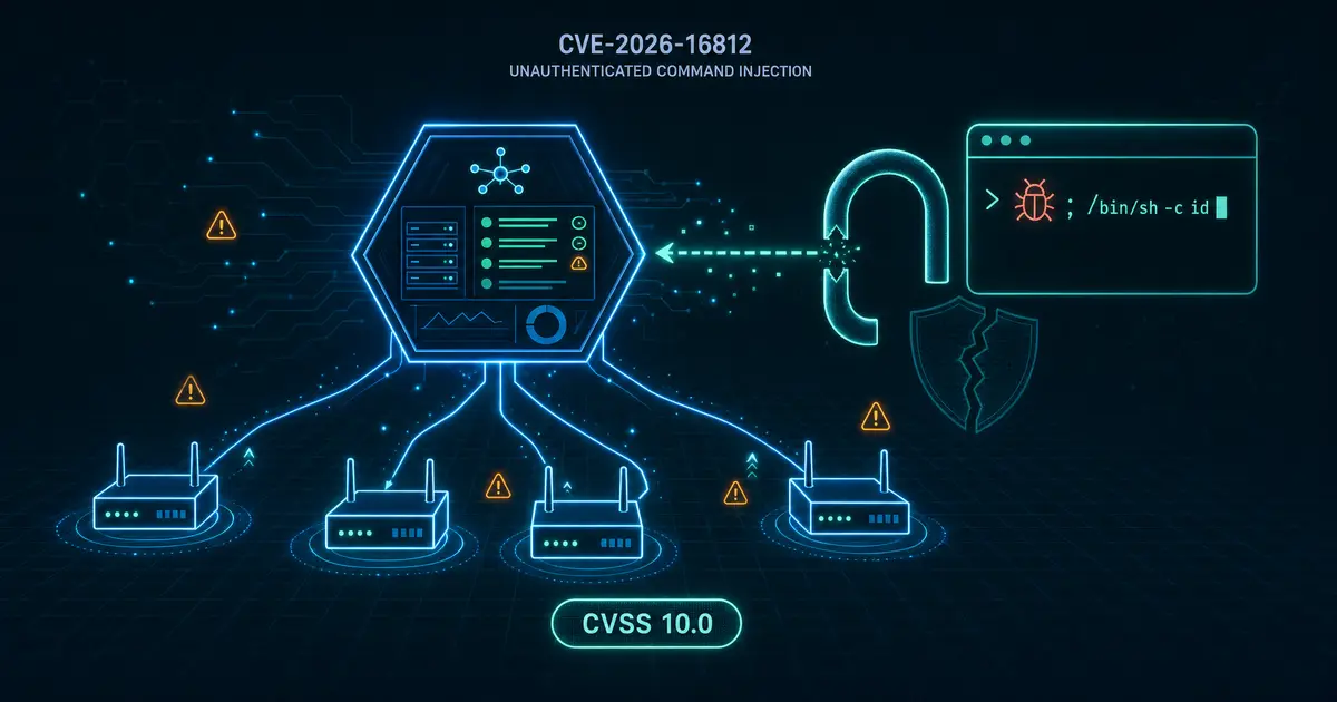 Arista VeloCloud Orchestrator の未認証OSコマンドインジェクション CVE-2026-16812 - CVSS満点10.0が示す回避策なき危険度