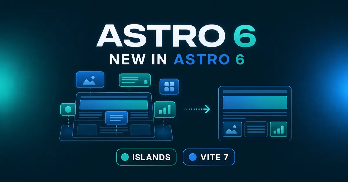 Astro 6 の新機能 - 開発と本番の差を埋める新 astro dev、Fonts API、移行の注意点