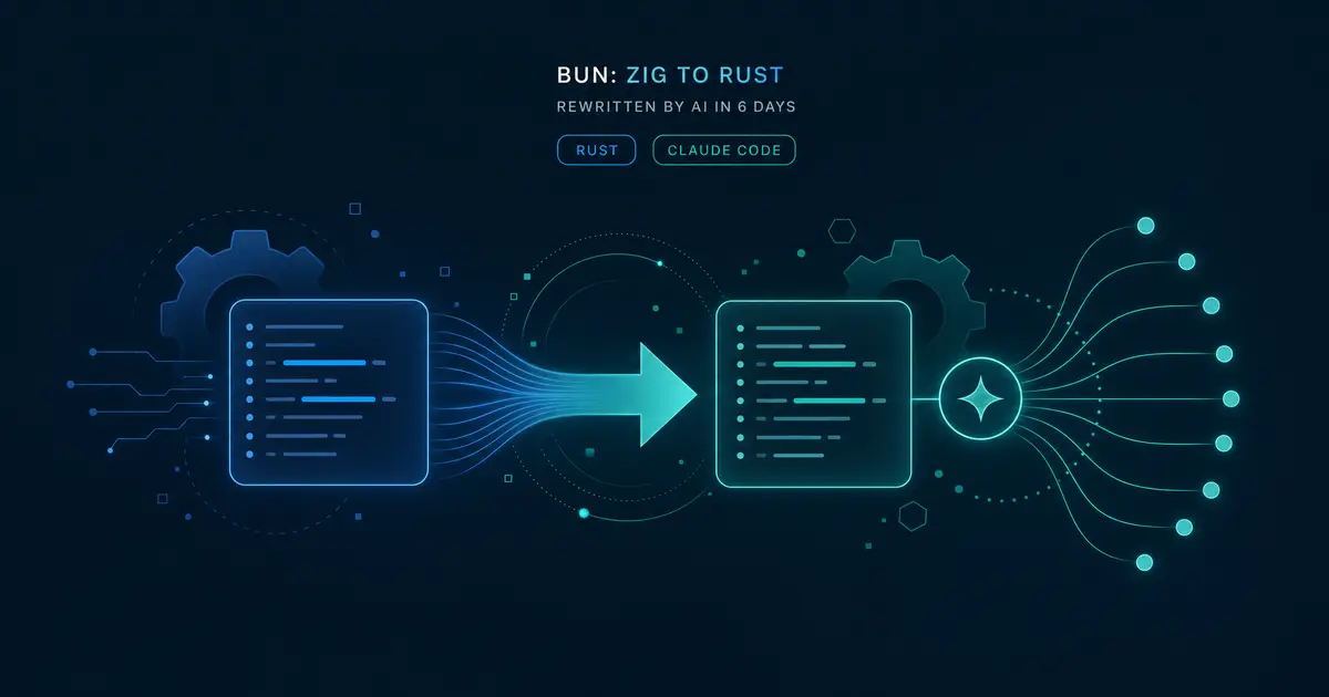Bun のコアが Zig から Rust へ - Claude が6日で約100万行を書き換えた話と Bun 1.4 での安定版移行