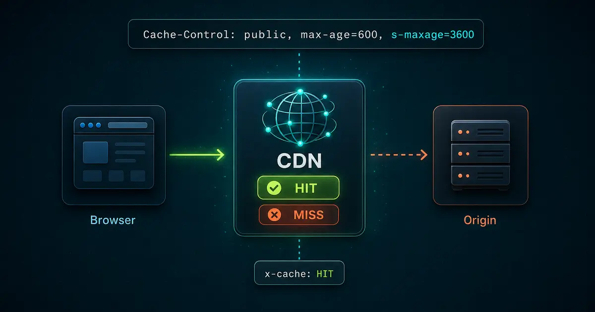 CDN キャッシュ設計の基本 - Cache-Control / s-maxage・TTL・除外設計と検証のポイント
