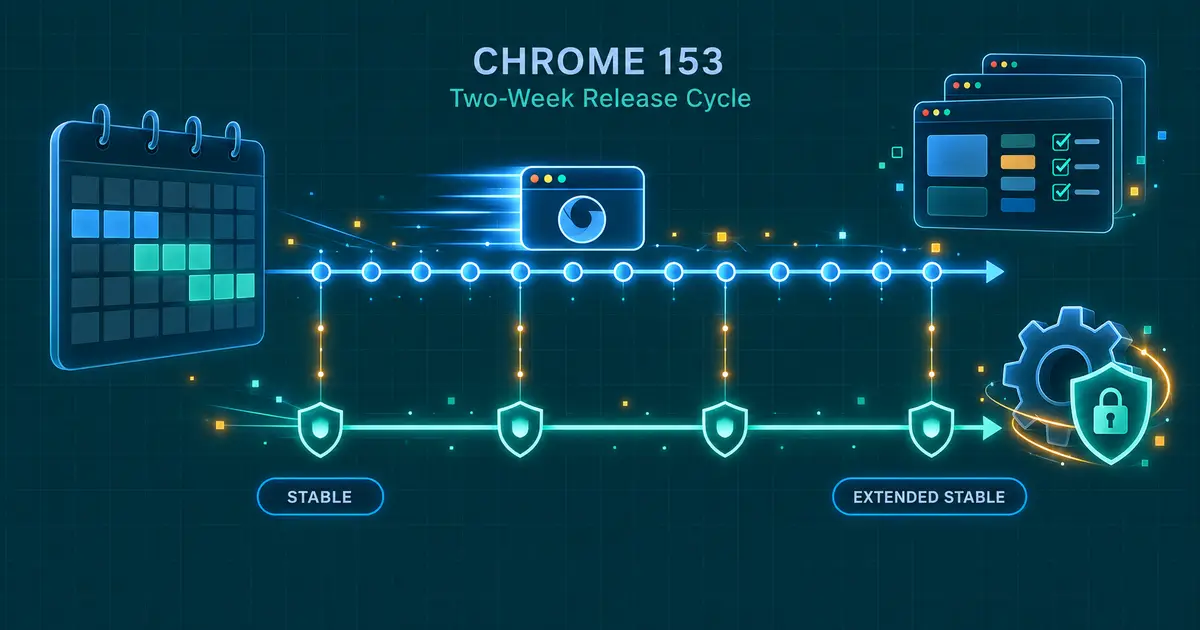 Chrome が2週間ごとのリリースへ - Chrome 153 からの新サイクルと Web 開発・QA・企業IT への影響