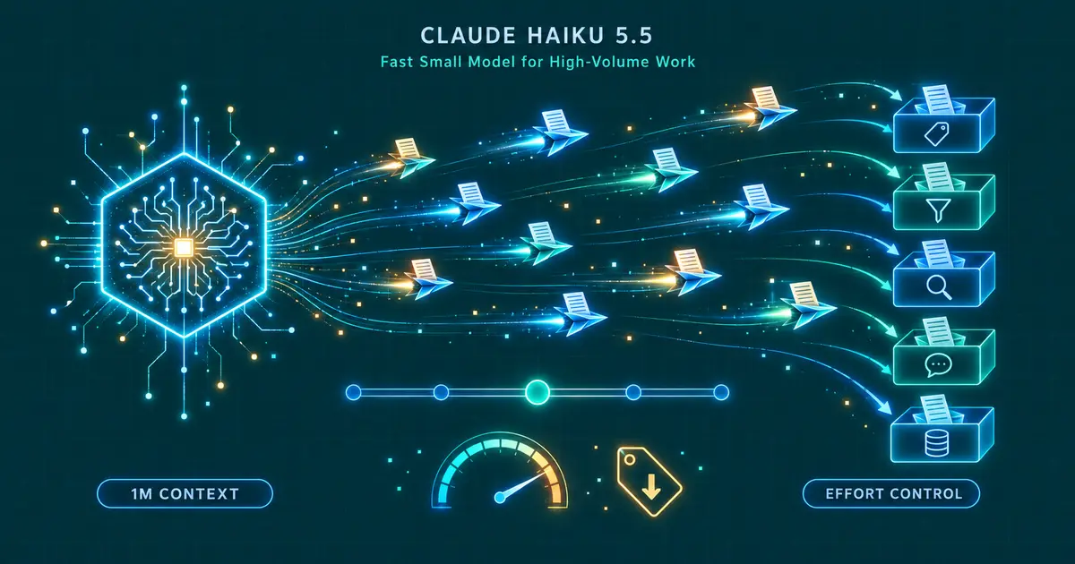 Claude Haiku 5.5 リリース - 入力 $0.10 の高速小型モデルと Haiku 4.5 からの移行ポイント