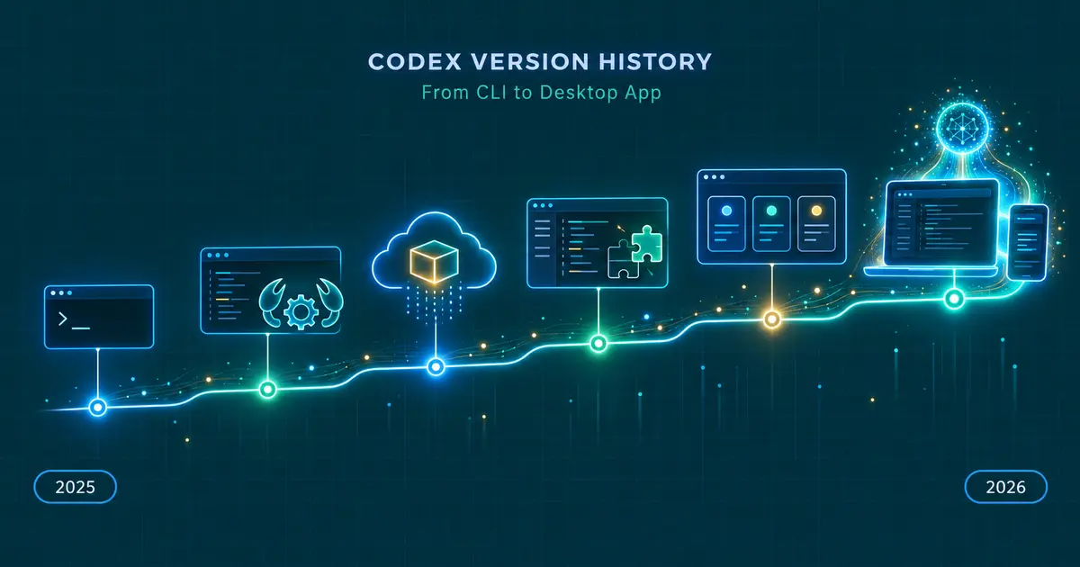 OpenAI Codex バージョンヒストリー - CLI 0.1 から 0.161 まで、モデルとアプリの変遷