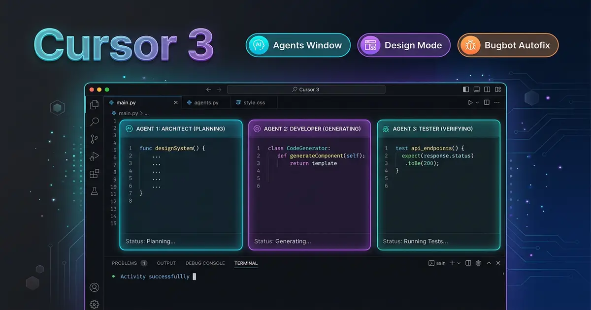 Cursor 3 リリースまとめ — Agents Window / Design Mode と並列エージェント時代