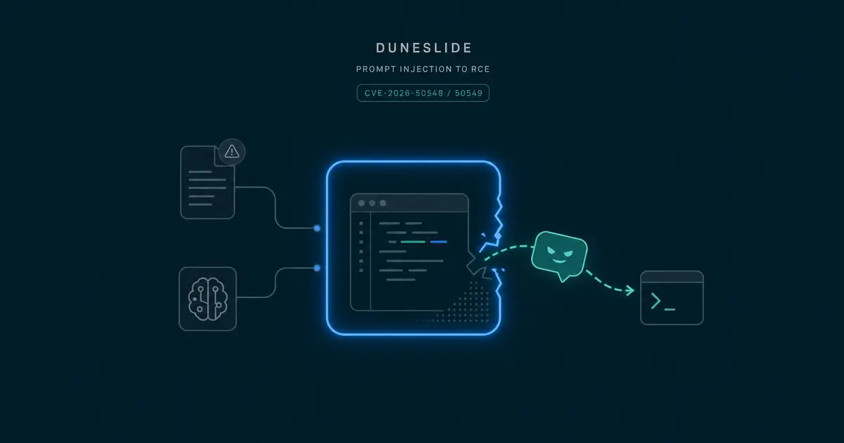 Cursor の RCE 脆弱性 DuneSlide(CVE-2026-50548/50549)- プロンプトインジェクションがサンドボックスを破るとき