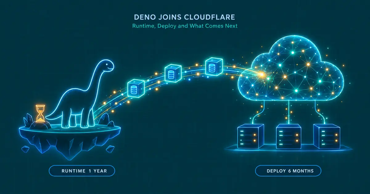 Deno チームが Cloudflare に合流 - ランタイムは1年、Deno Deploy は6か月で終了へ