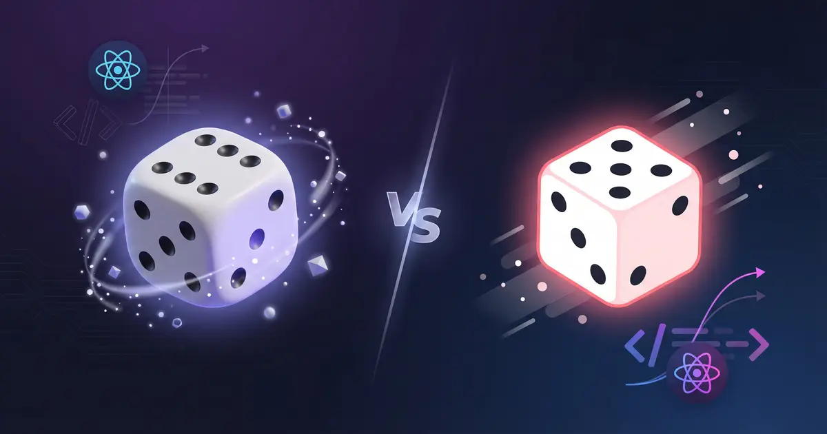 サイコロゲームで比較！React Three Fiber vs Framer Motion