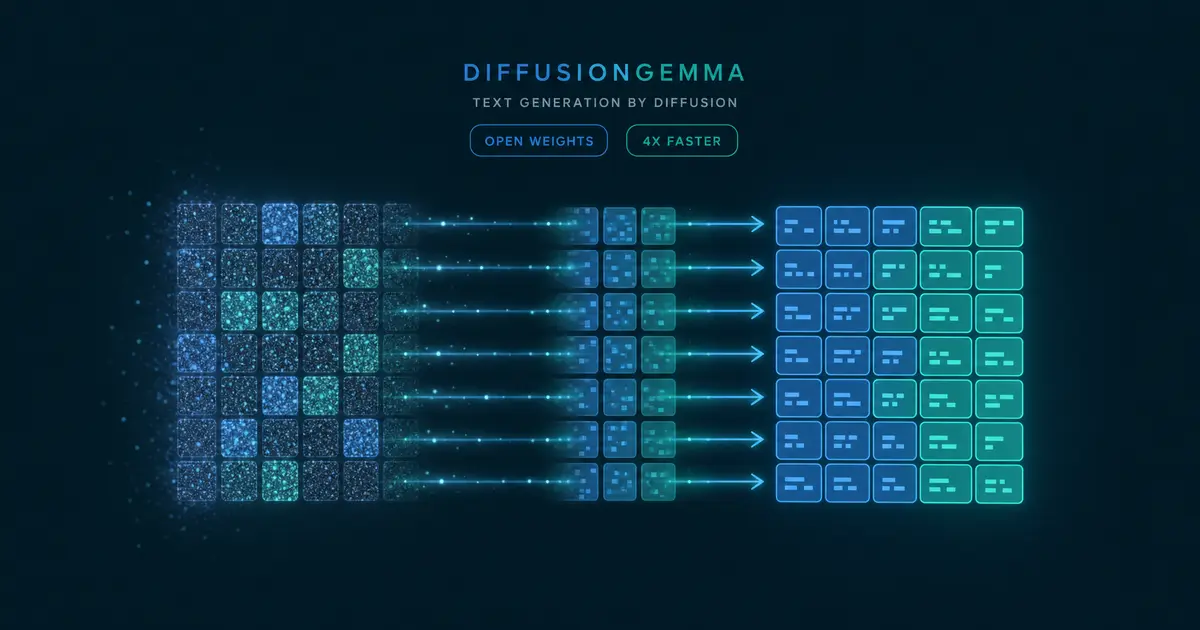Google DiffusionGemma - 拡散モデルでテキストを「並列生成」する実験的オープンモデル