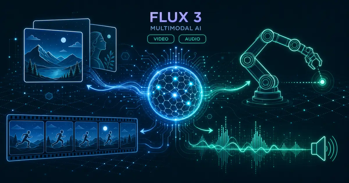 FLUX 3 とは - 画像・動画・音声を1モデルで扱う Black Forest Labs のマルチモーダル基盤（段階リリース開始）