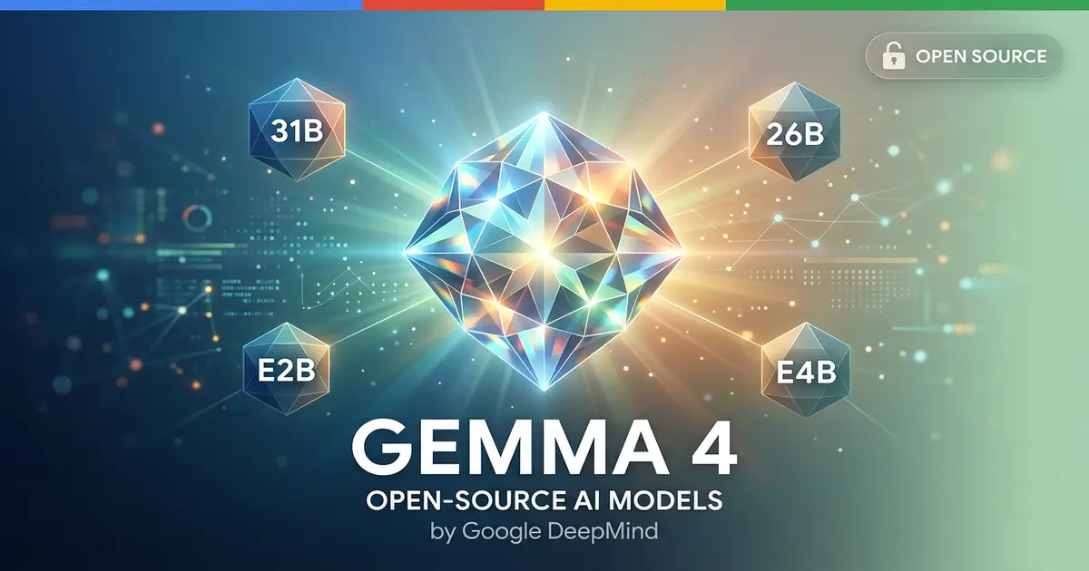Google Gemma 4 リリースまとめ — 31B Dense / 26B MoE / E4B / E2B のオープンソース4モデル徹底解説
