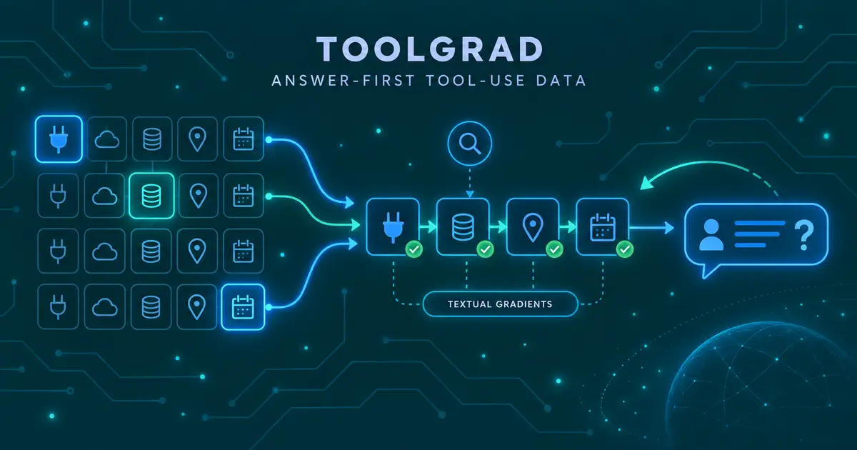 Google ToolGrad とは何か - 「答えから先に作る」ツール利用データ生成の仕組みと実力