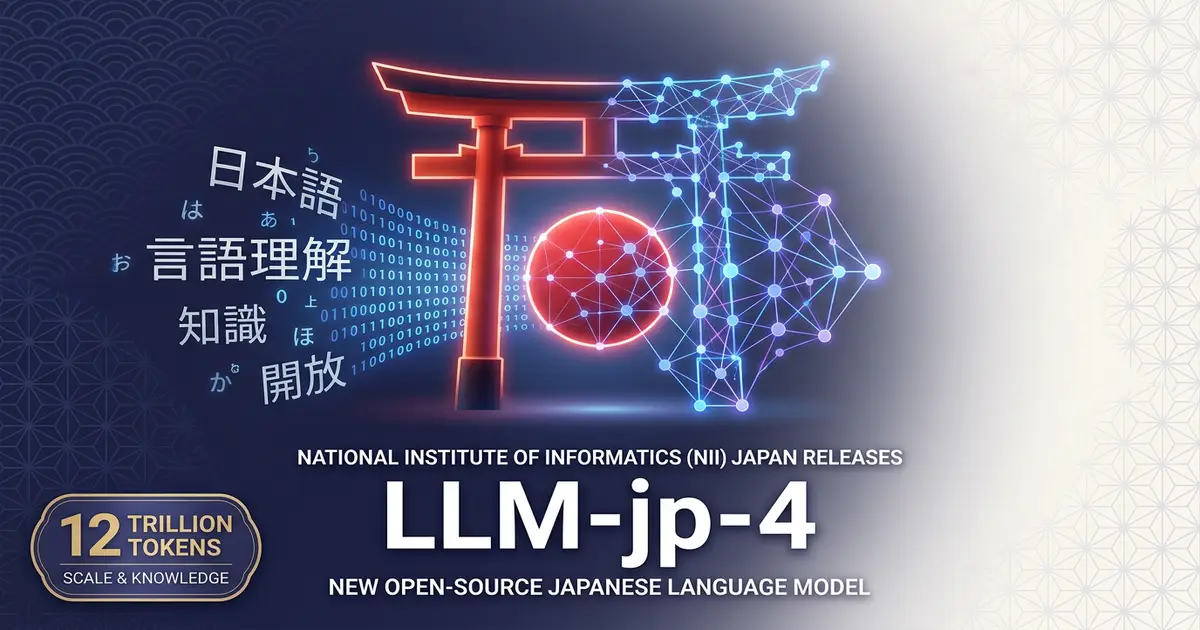 NII「LLM-jp-4」公開まとめ — 12兆トークンで学習した国産オープンソースLLM