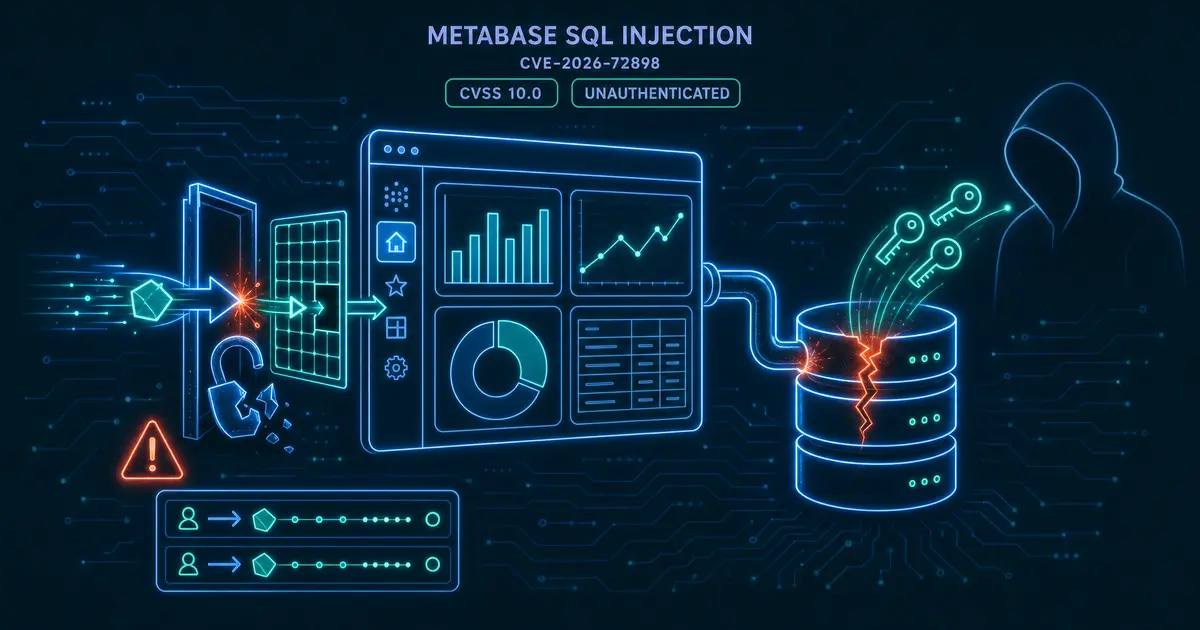 Metabase の未認証SQLインジェクション CVE-2026-72898 - CVSS 10.0、ベンダー自身のCloudがゼロデイで攻撃された