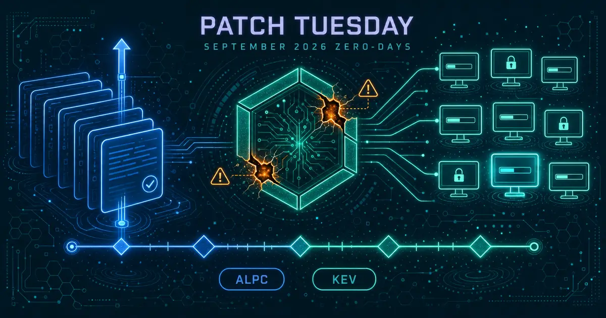 2026年9月 Microsoft Patch Tuesday - ALPCとWindows Update Stackの悪用済みゼロデイ2件