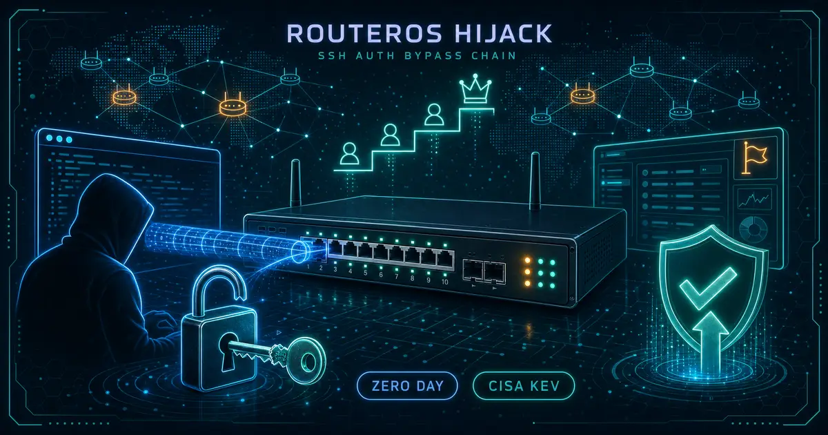 MikroTik RouterOS の MikroTrick - SSH経由で未認証乗っ取りされる CVE-2026-67276/86060 と CISA KEV 追加への対応