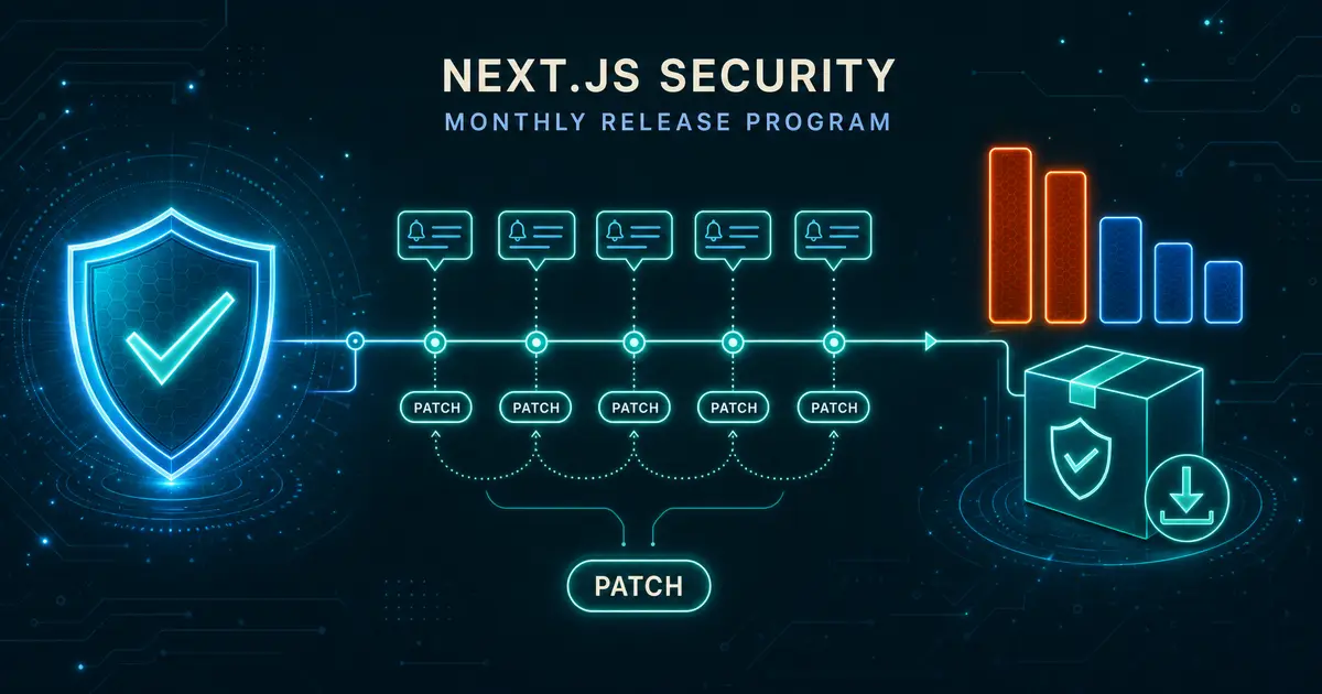 Next.js 月次セキュリティリリースへ移行 - 事前告知される脆弱性パッチと計画的アップグレード