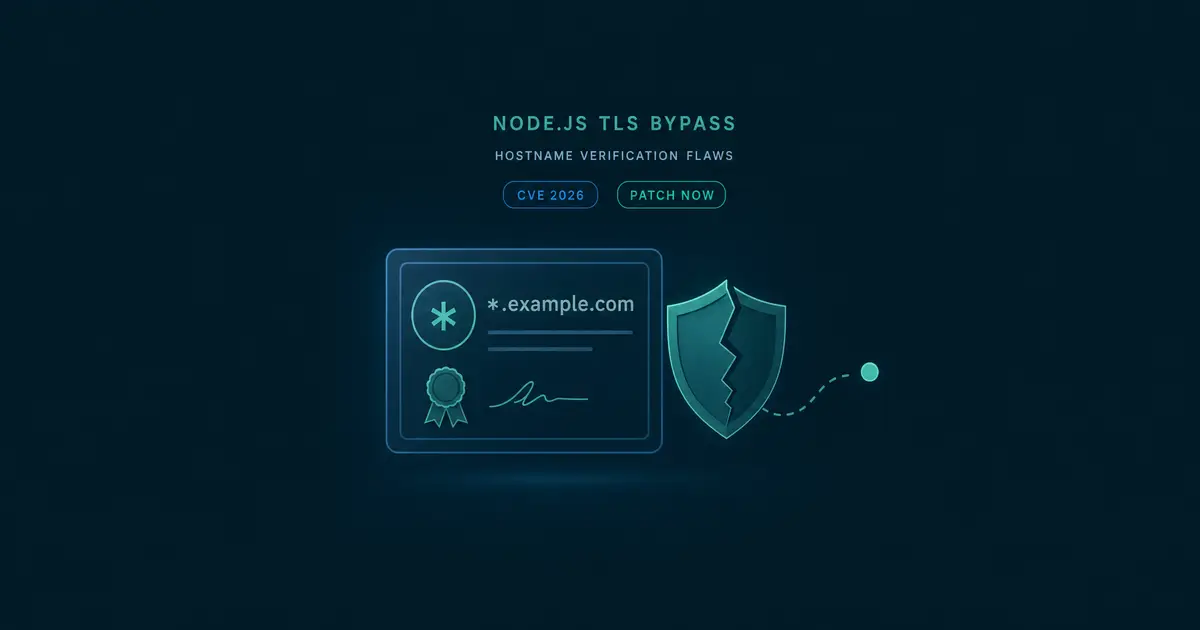 Node.js が一気に塞いだ「TLSホスト名検証バイパス」4種 - 2026年6月の緊急アップデートを読み解く