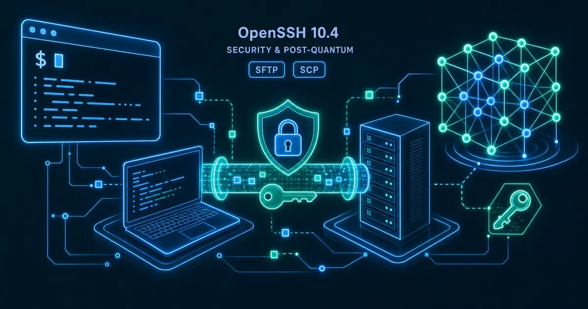 OpenSSH 10.4 の新機能とセキュリティ修正 - sftp/scp の脆弱性対応と量子耐性への流れ