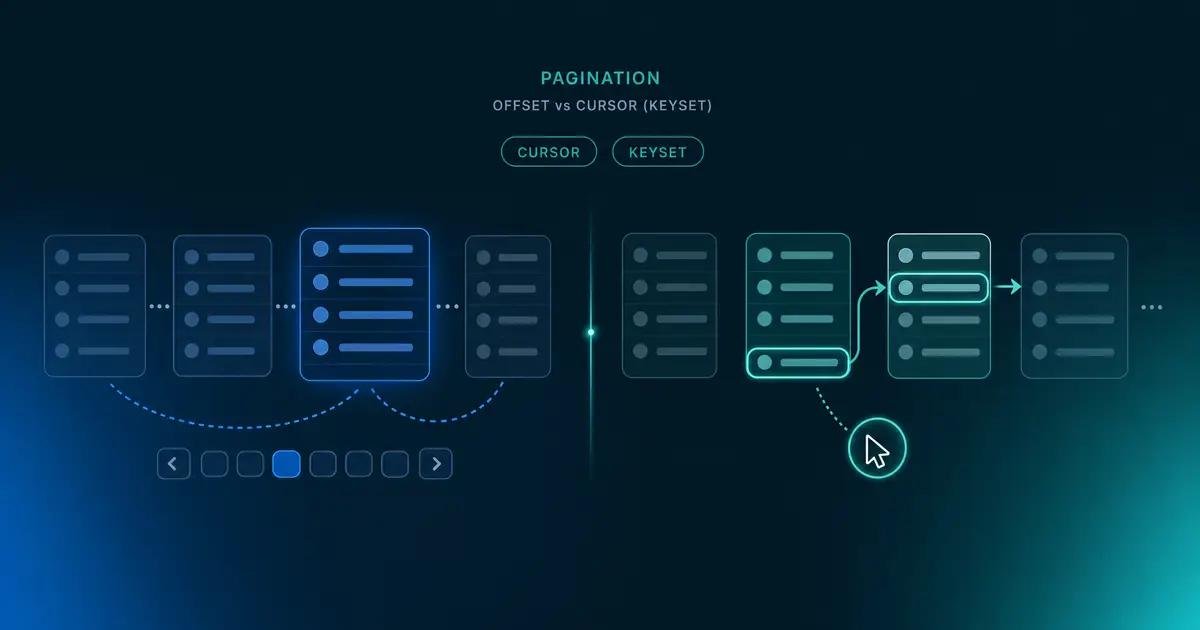 ページネーション設計 - オフセット方式とカーソル（キーセット）方式の使い分け
