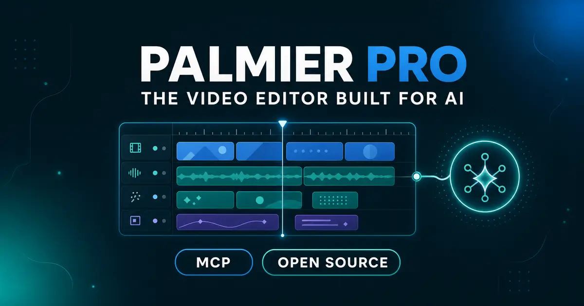 Palmier Pro - AIエージェントが操作できる macOS 向け動画エディタ（v0.7.6 まではオープンソース）
