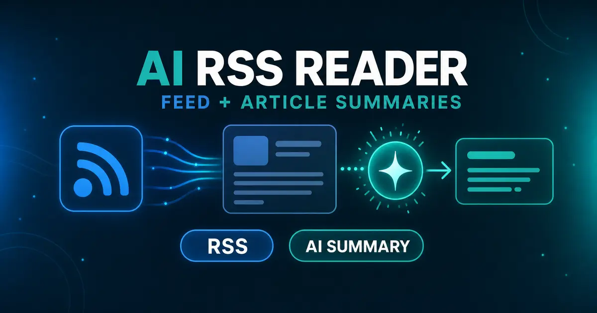 AI搭載のRSSリーダー・記事要約サービス開発をスタート