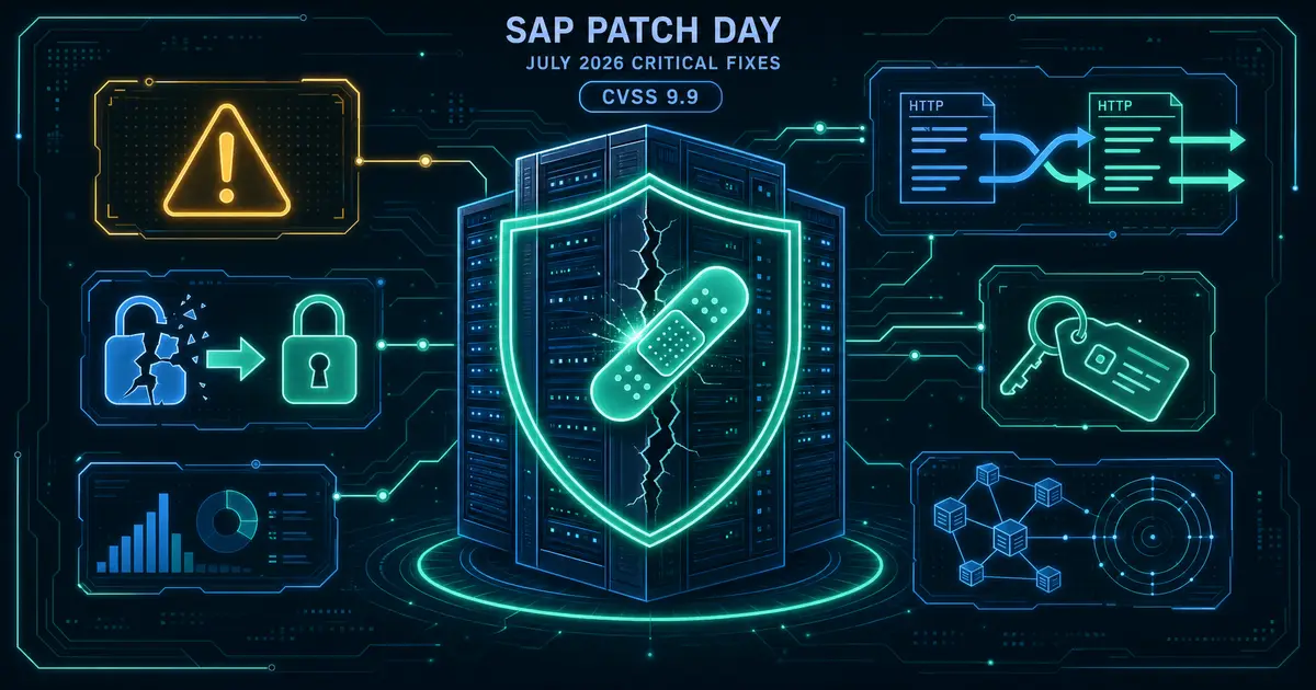 SAP 2026年7月パッチデー - NetWeaver AS ABAP の CVSS 9.9 メモリ破壊とApprouterのHTTPリクエストスマグリング