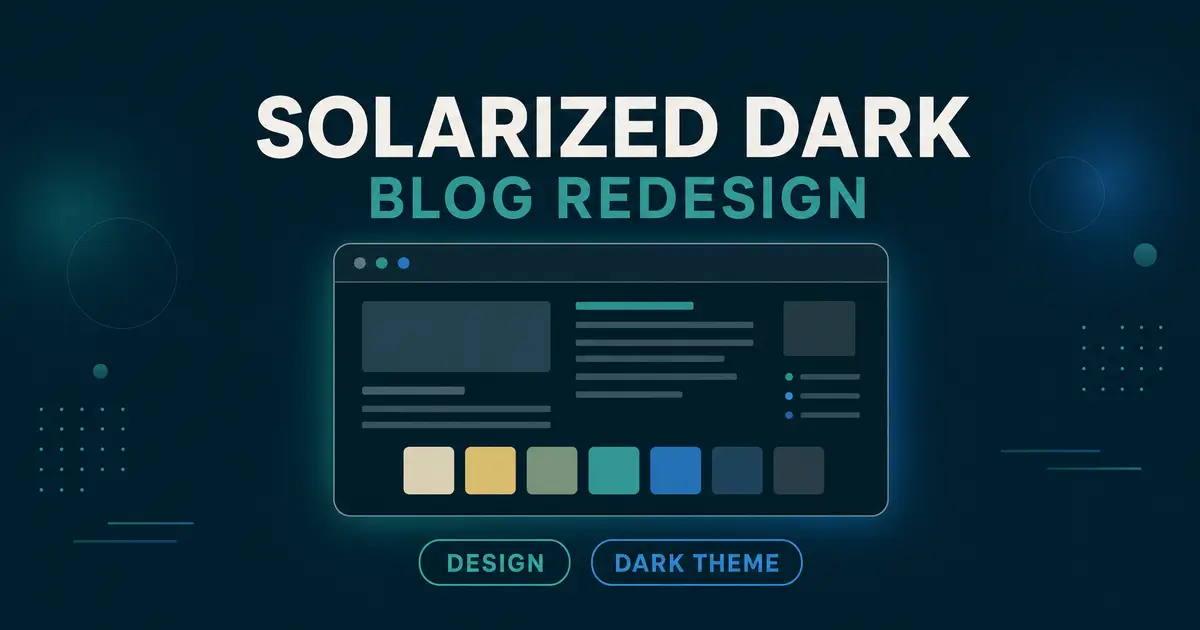 ブログのデザインをSolarized Dark風に変更した話