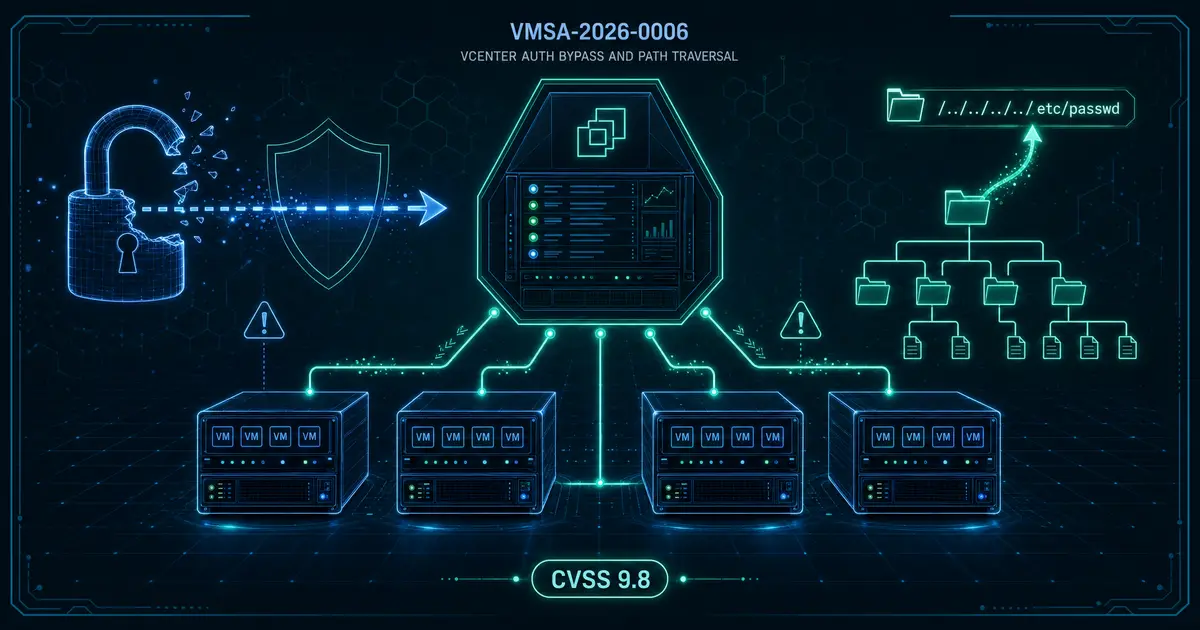 VMware vCenter の CVSS 9.8 二連発 VMSA-2026-0006 - 認証バイパスとディレクトリトラバーサルRCEを読み解く