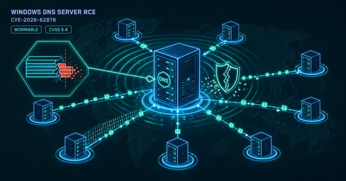 Windows DNS Serverにワーム化可能なRCE CVE-2026-62878 - 2026年8月Patch Tuesdayで最優先すべき修正