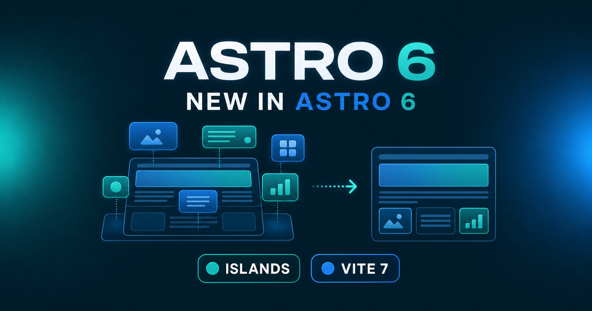 Astro 6 の新機能 - 開発と本番の差を埋める新 astro dev、Fonts API、移行の注意点 | プランタン ...